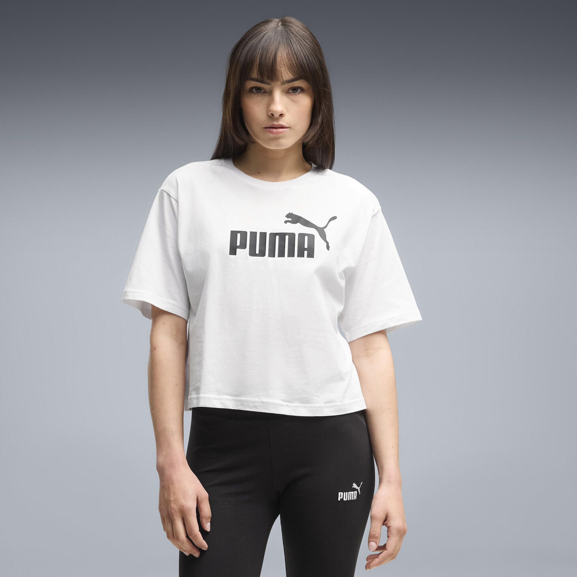 Damska luźna koszulka z logo NO.1 ESS Cropped PUMA