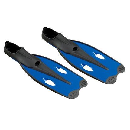 Schwimmflossen Universal DX1.0 38-39 Schwimmen Unisex Blau-Schwarz