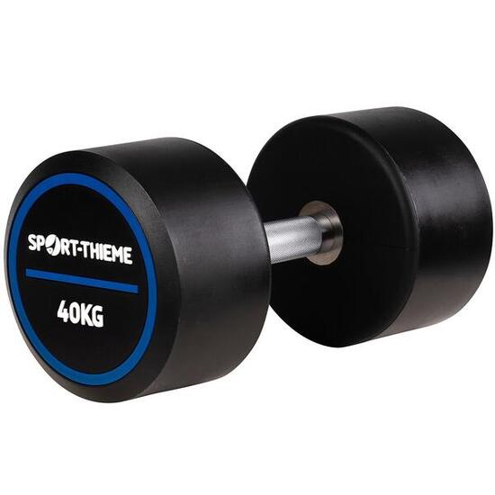 Kompakthantel PU Pro 40 kg Gewichtheben Unisex Schwarz-Blau