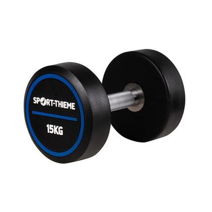 Kompakthantel PU Pro 15 kg Gewichtheben Unisex Schwarz-Blau
