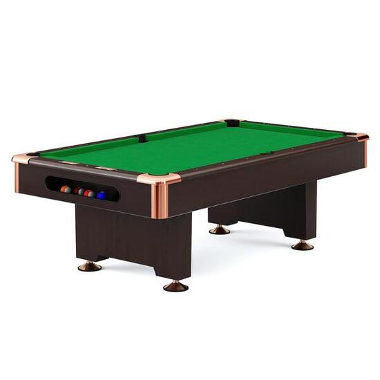 Billardtisch Club Pro III Dekor Nussbaum Apple-Green Simonis 860 7 ft