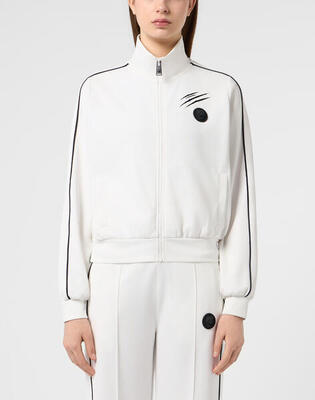 Cropped tracksuit jacket