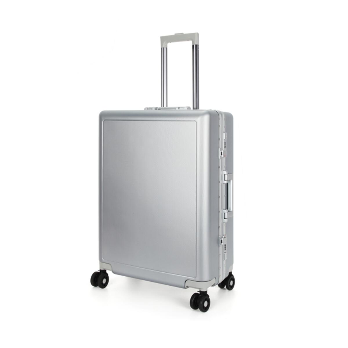 Swiss Aluminium Suitcase Travel Luggage Silver