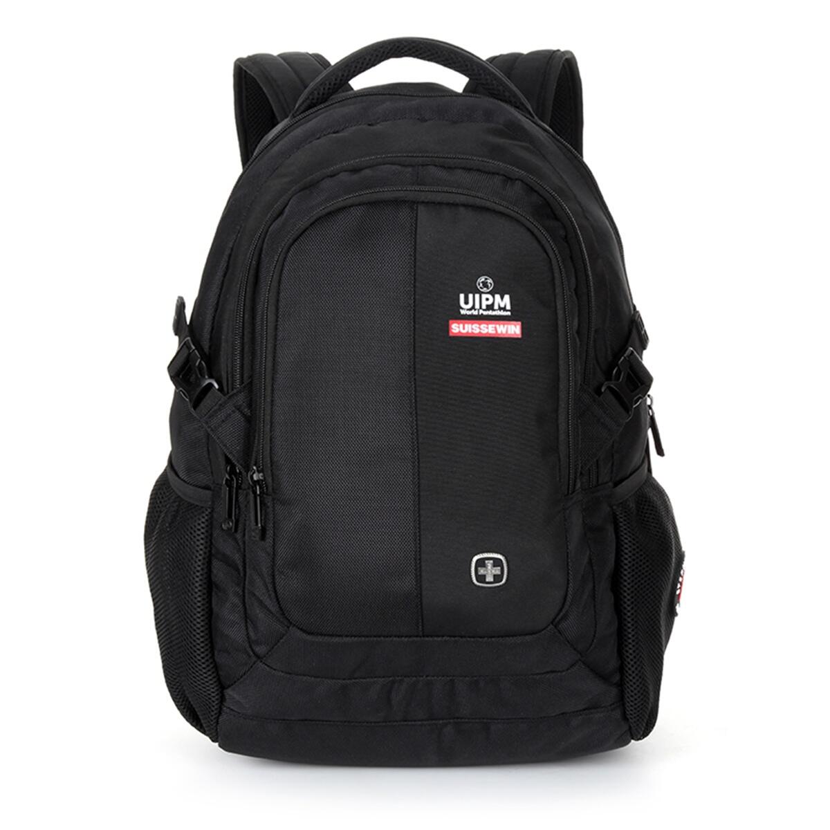Swiss Laptop Backpack Travel Business Work Bag Black