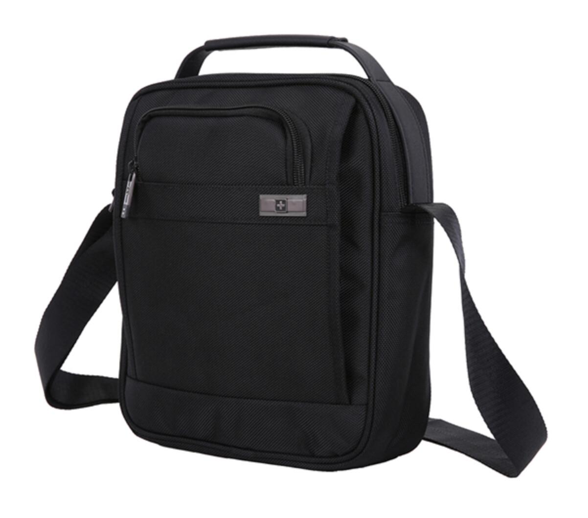 Swiss Waterproof Messenger Travel Work Bag Black