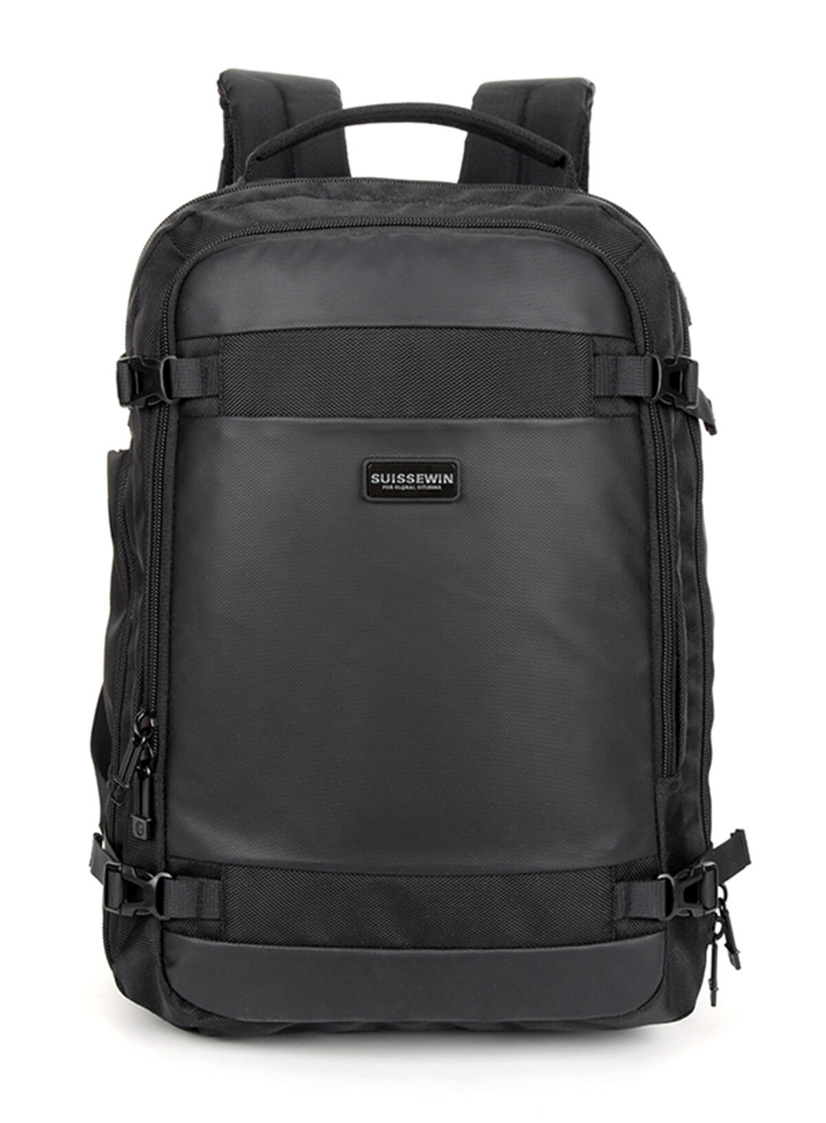 Swiss Waterproof 15.6" Laptop Backpack Travel Business Work Bag Black