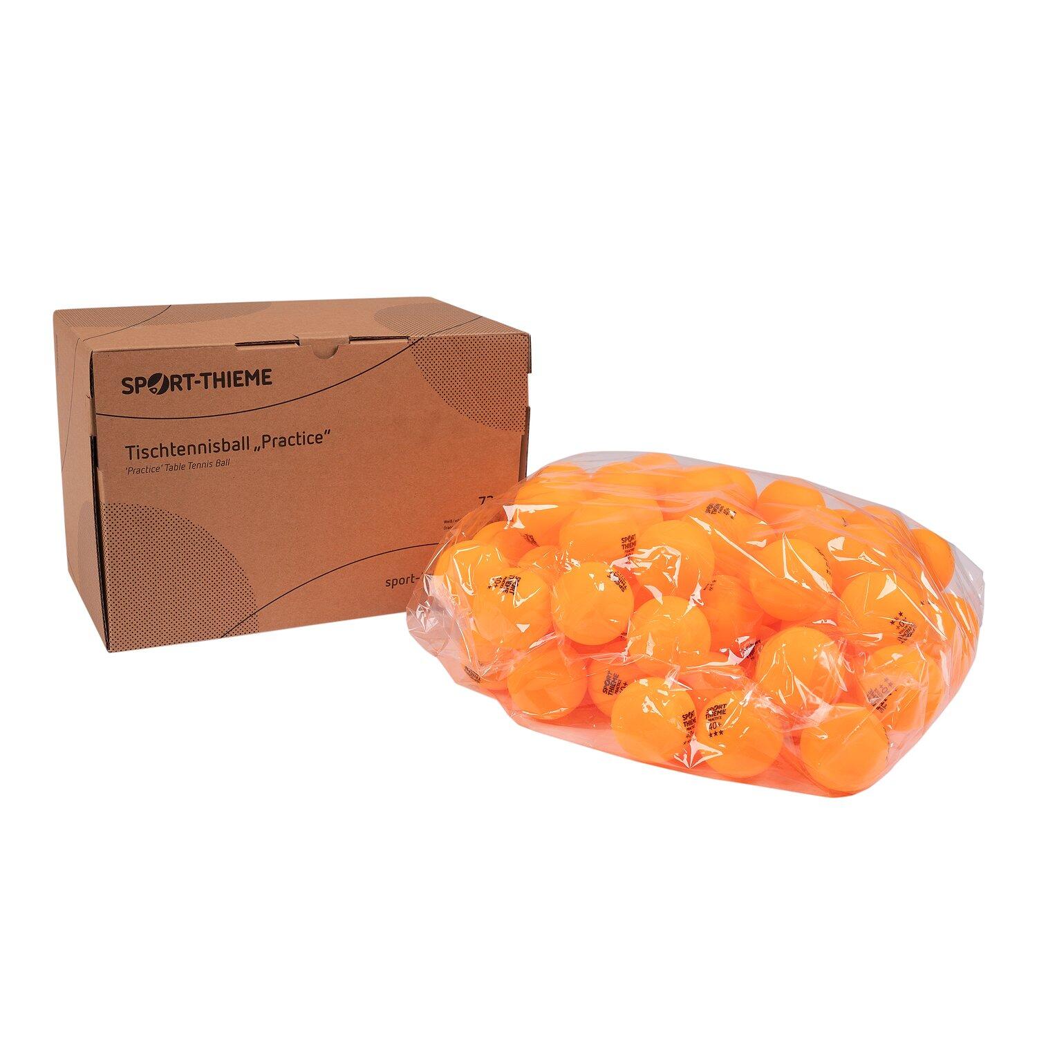 Tischtennisball Practice Orange Tischtennis Unisex Orange 2/3