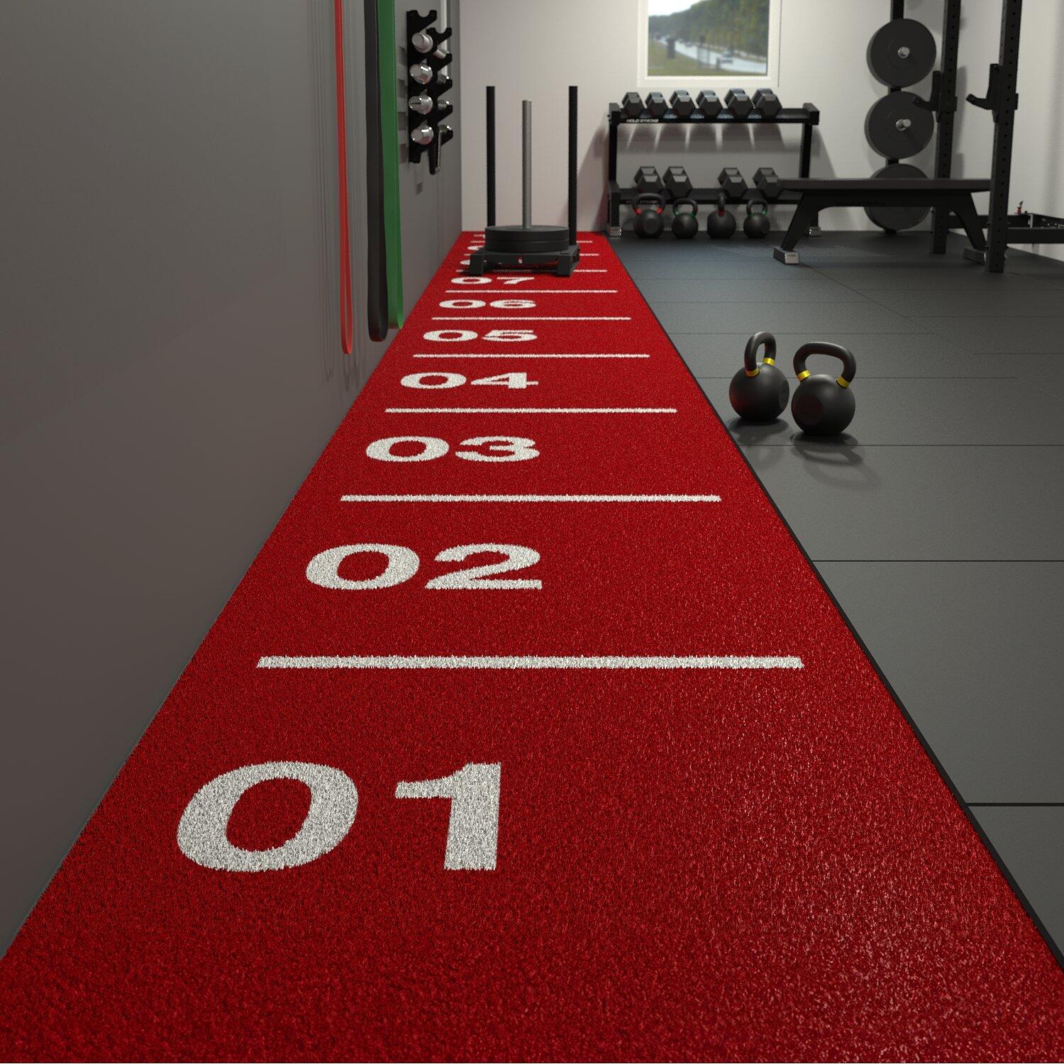 Sprintbahn Core Rot 1x10 m Fitness / Krafttraining Unisex Rot 2/4