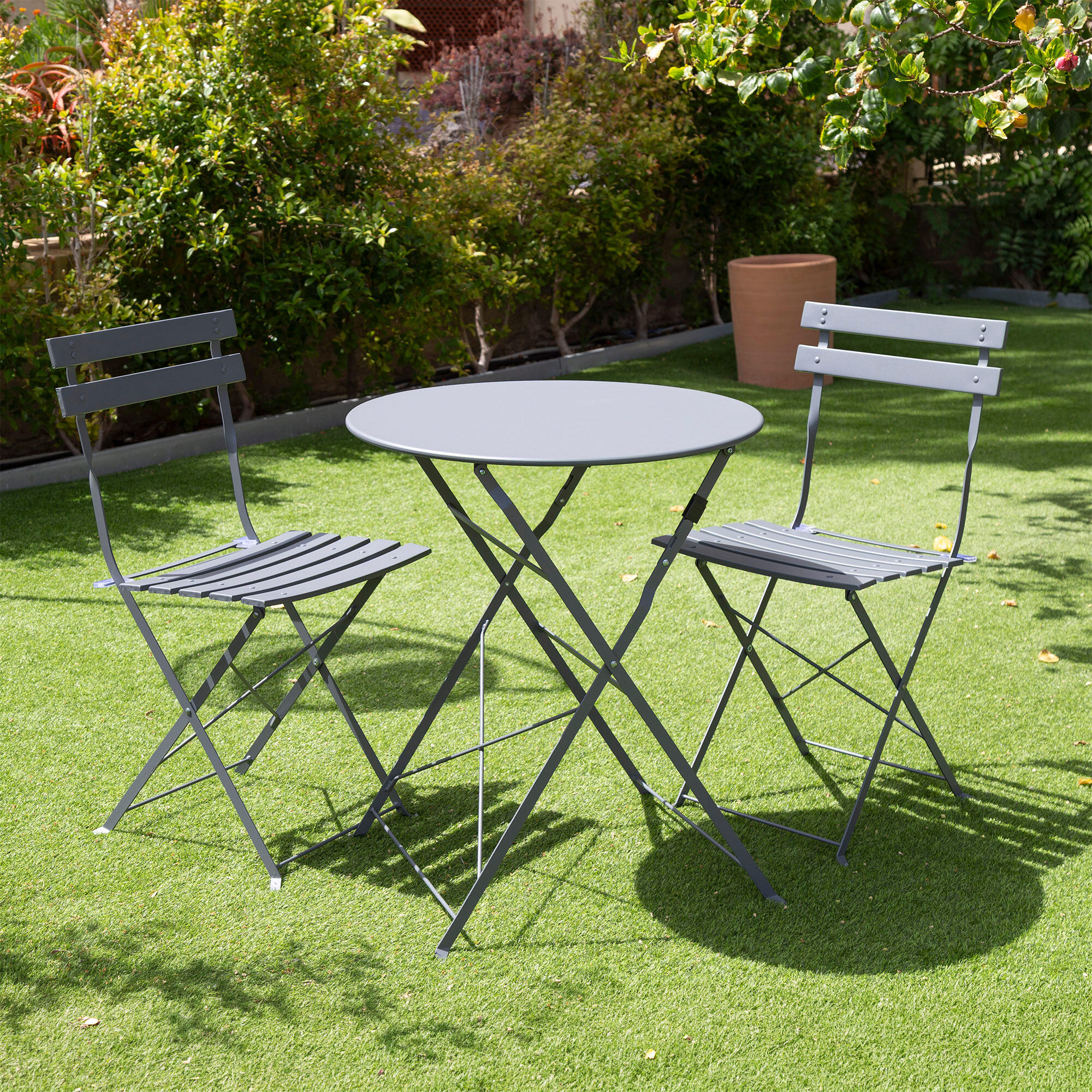 Aktive Conjunto de móveis para terraço 60x70 cm preto 3/7