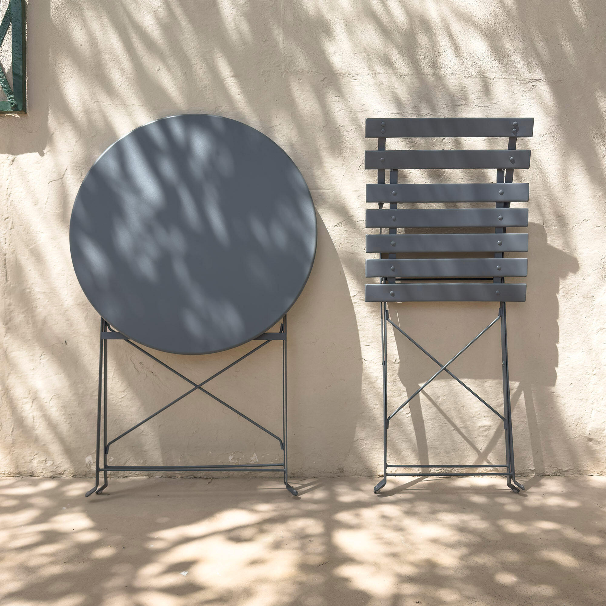 Aktive Conjunto de móveis para terraço 60x70 cm preto 2/7