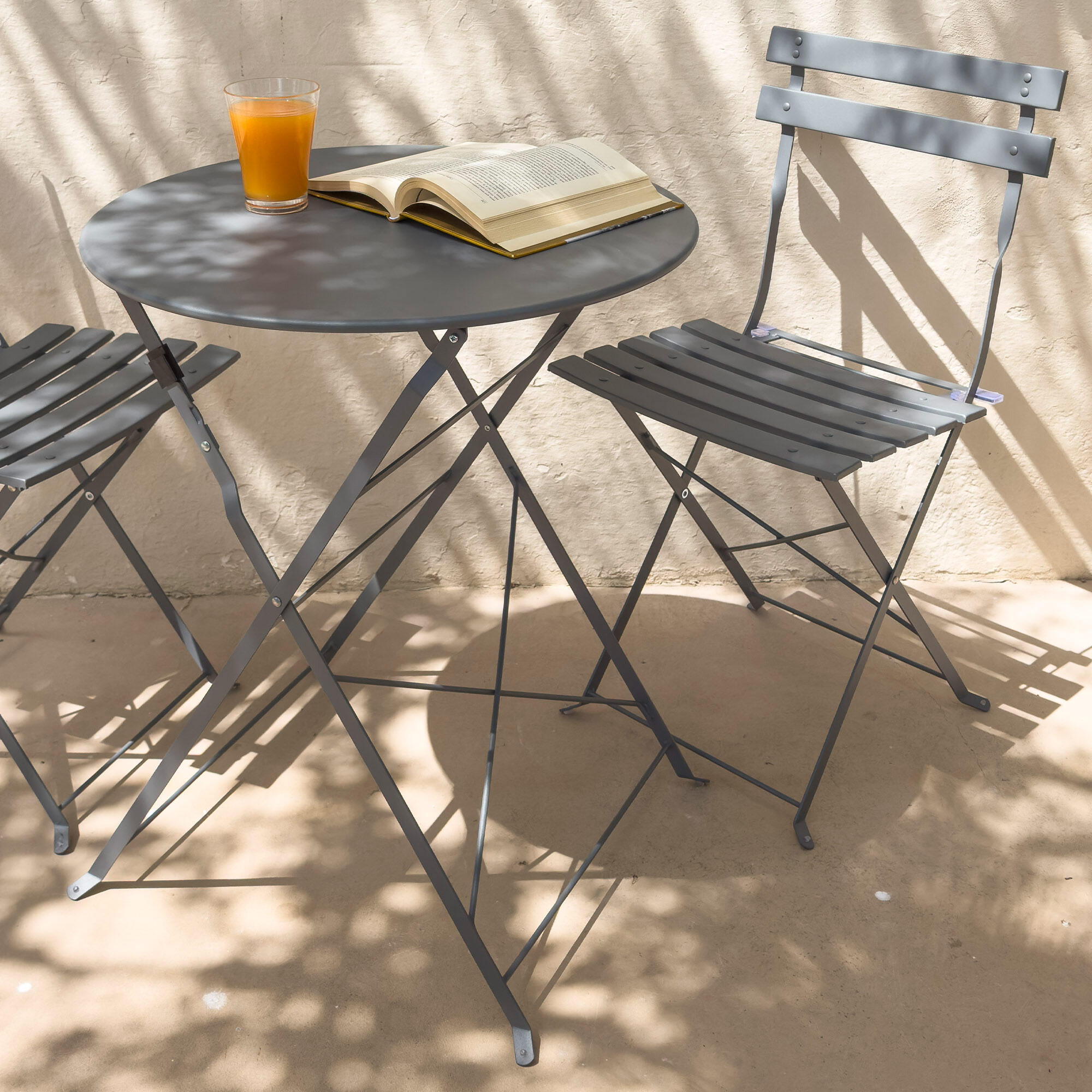 Aktive Conjunto de móveis para terraço 60x70 cm preto 7/7