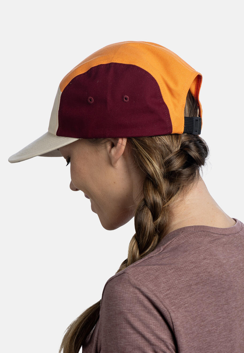 Gorra 5 Panel Venture Cap Unisex Buff Blanco 6/7