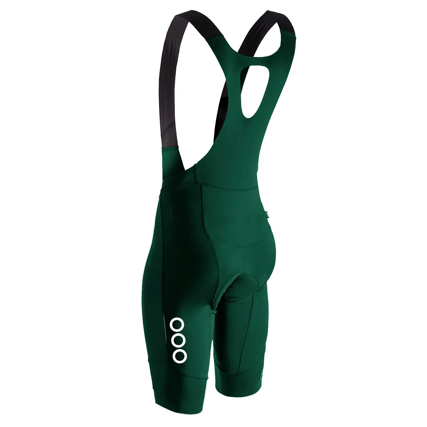Cuissard cyclisme à bretelles homme La Praise 2 - Vert foncé 2/2