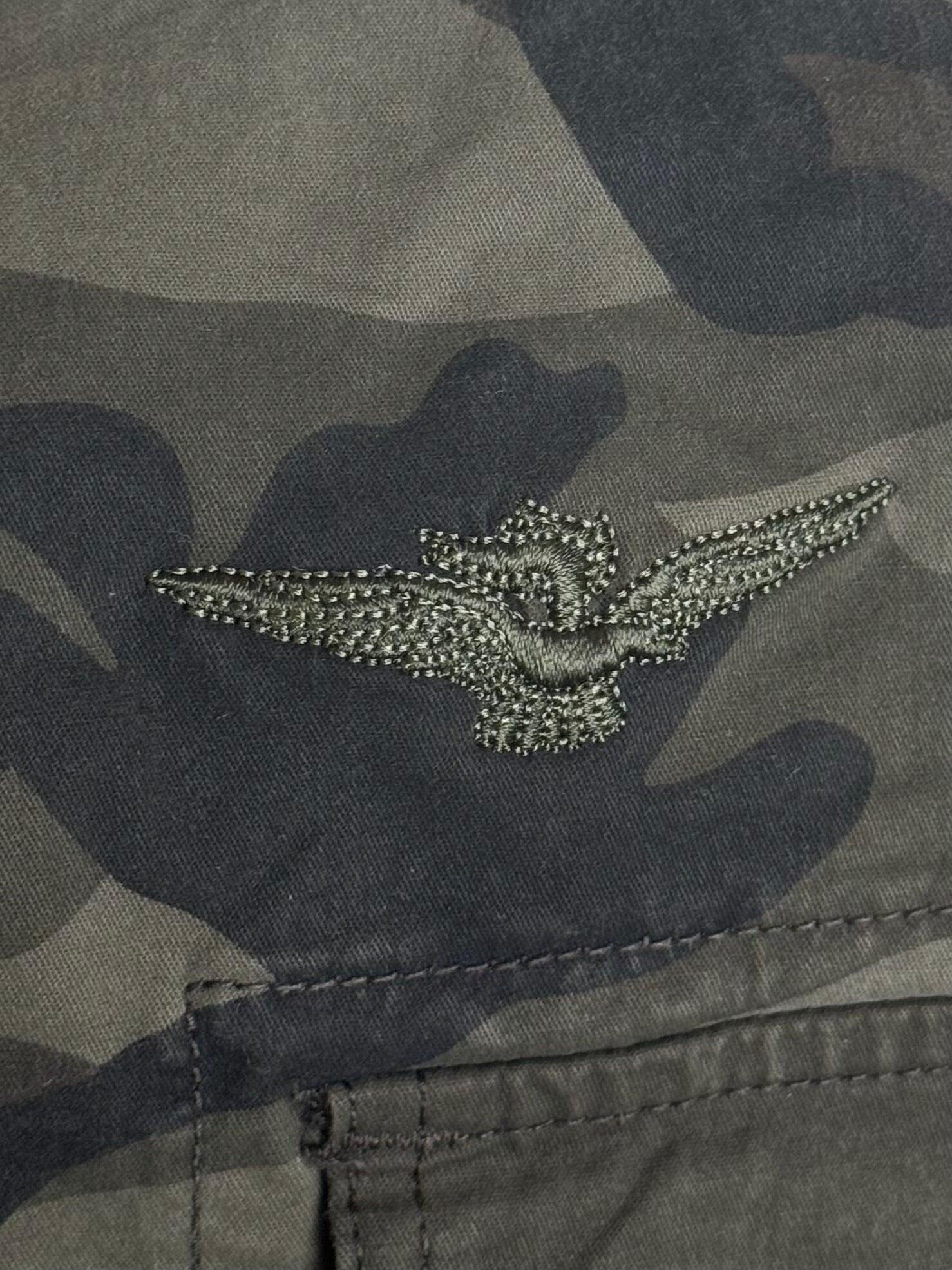 Bermuda Aviazione Esercito camouflage cargo in cotone uomo 3/4