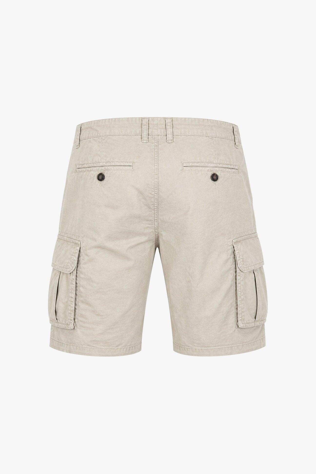 Bermuda Folgore kaki cargo in cotone uomo 2/4