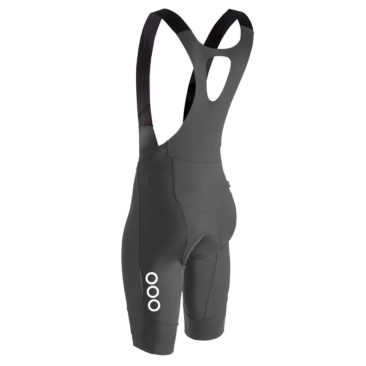 Cuissard cyclisme à bretelles homme La Praise 2 - Gris 2/2