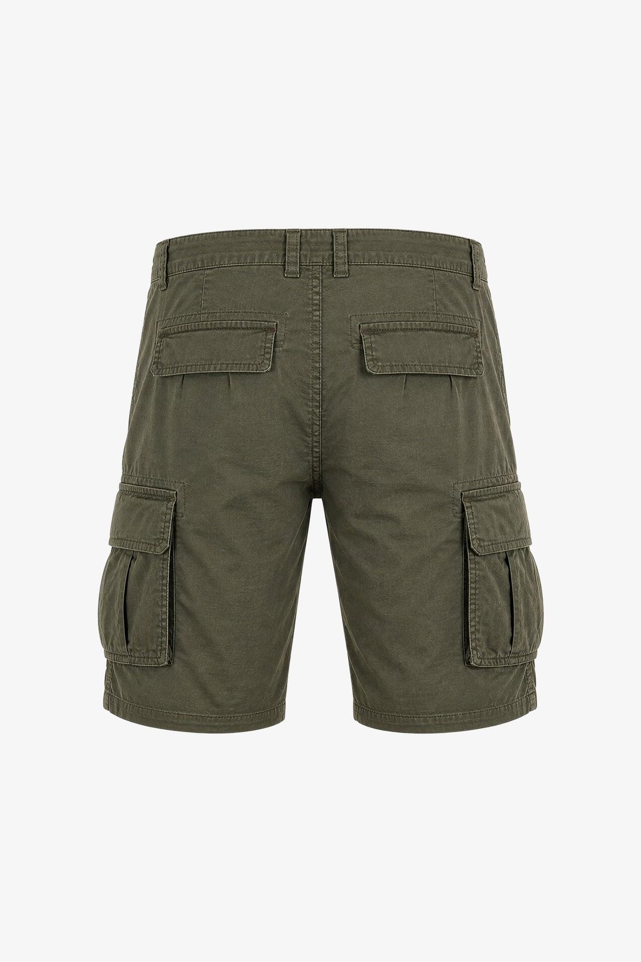Bermuda Aviazione Esercito militare cargo in cotone uomo 2/4