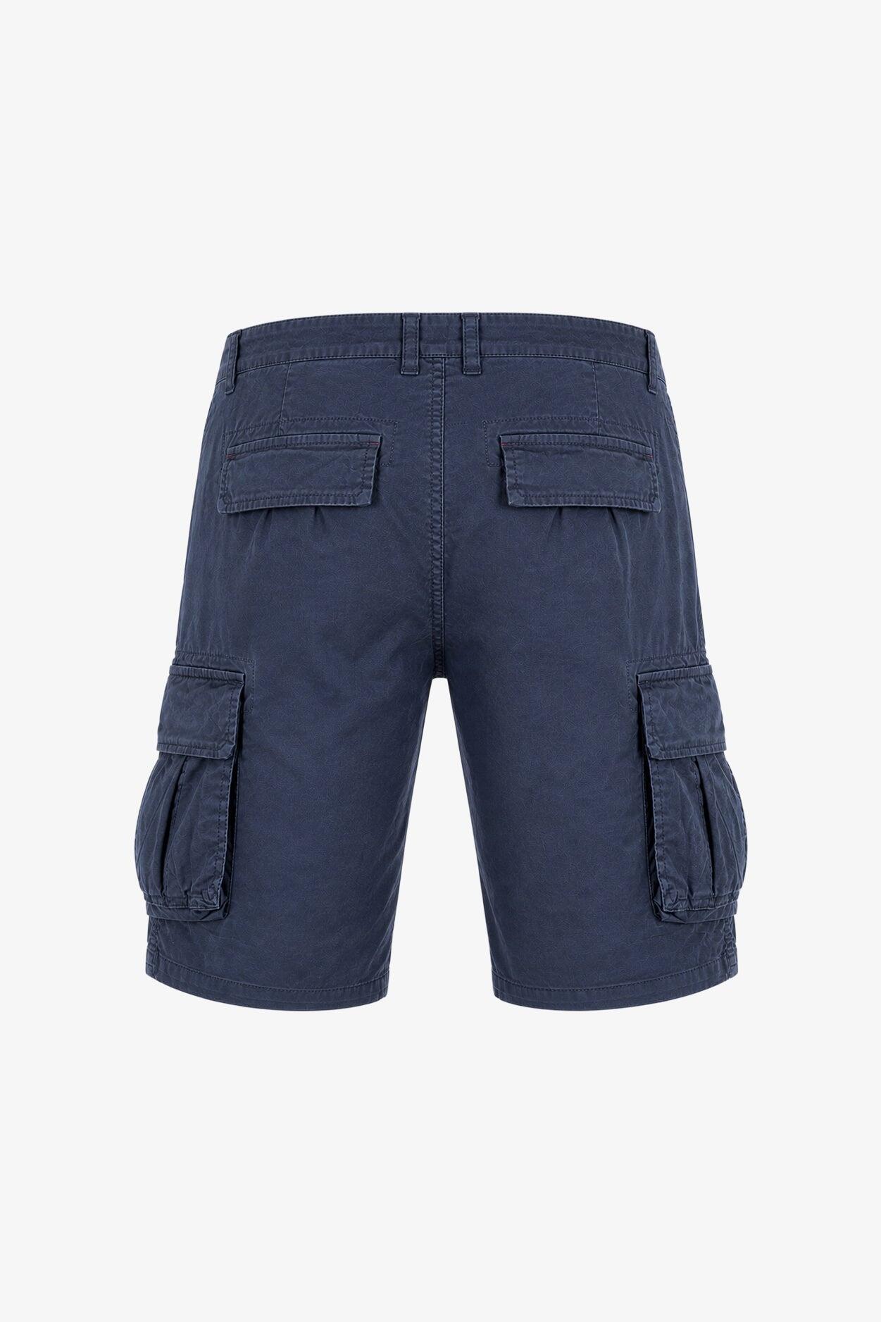 Bermuda Aviazione Esercito blu cargo in cotone uomo 2/4