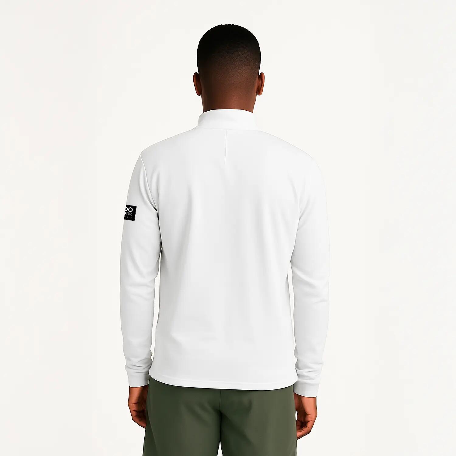 Sudadera ECOON modèle La diagonale des Fous couleur blanc 3/7