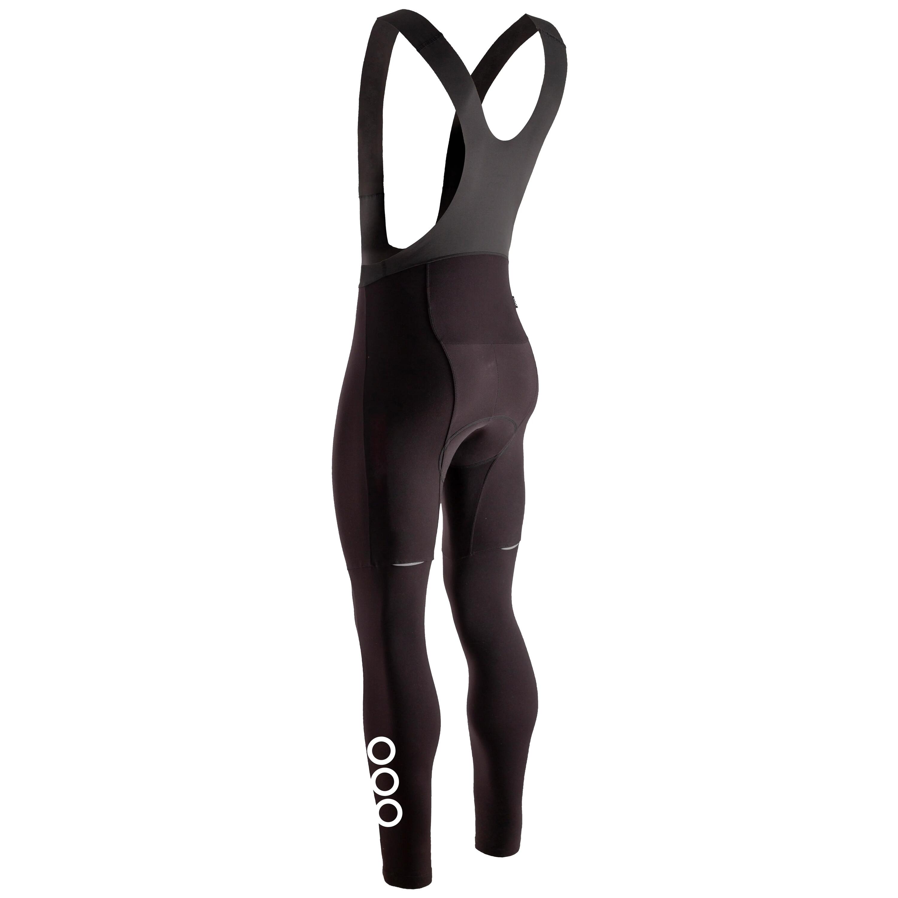 Cuissard long cyclisme à bretelles homme Passy 2 - Noir 2/2