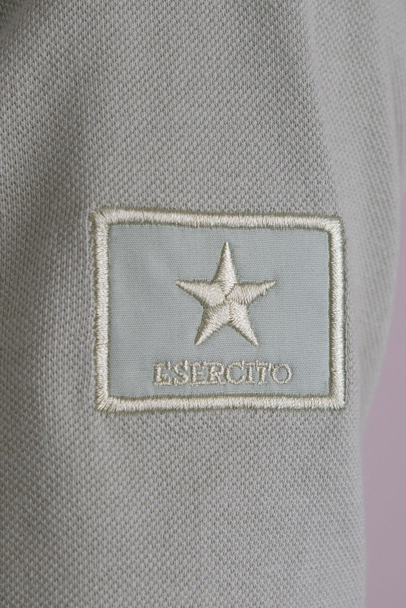 Polo Esercito verde a maniche corte in cotone uomo 4/4