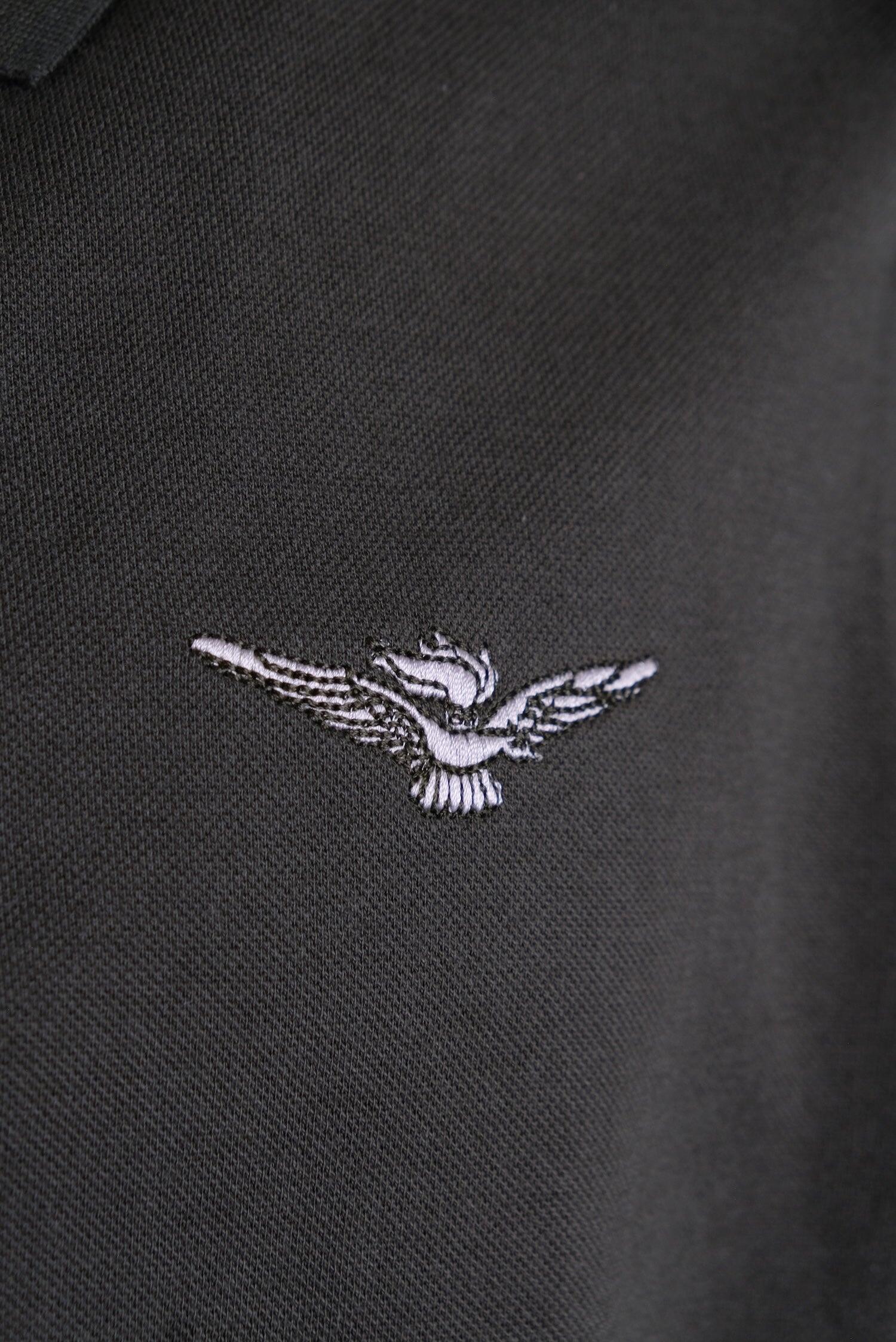 Polo Aviazione Esercito militare a maniche corte in cotone uomo 3/4