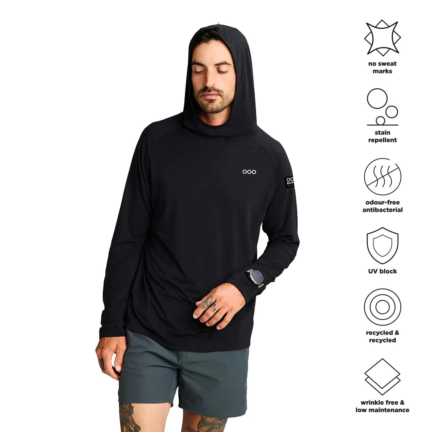 Sudadera ECOON modèle Mont-blanc couleur noir 2/7