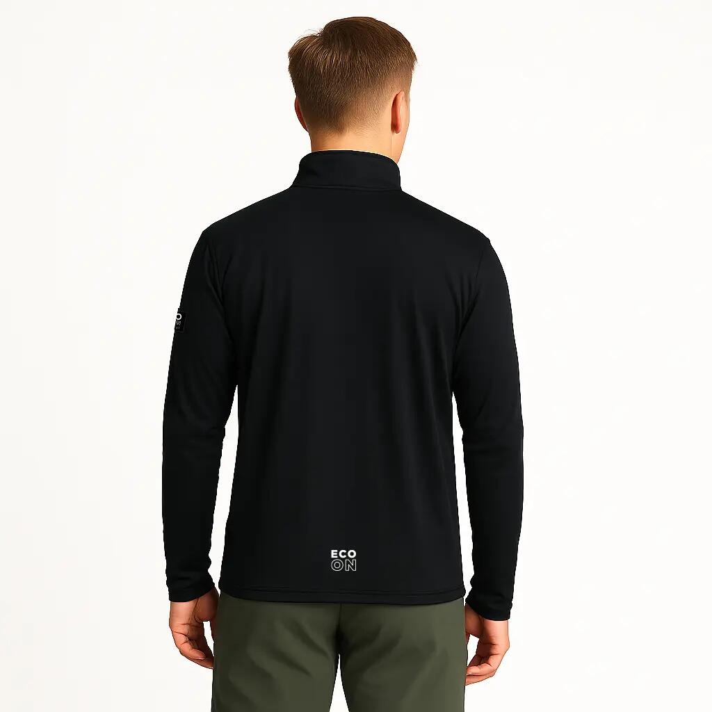 Sudadera ECOON modèle La diagonale des Fous couleur noir 2/7