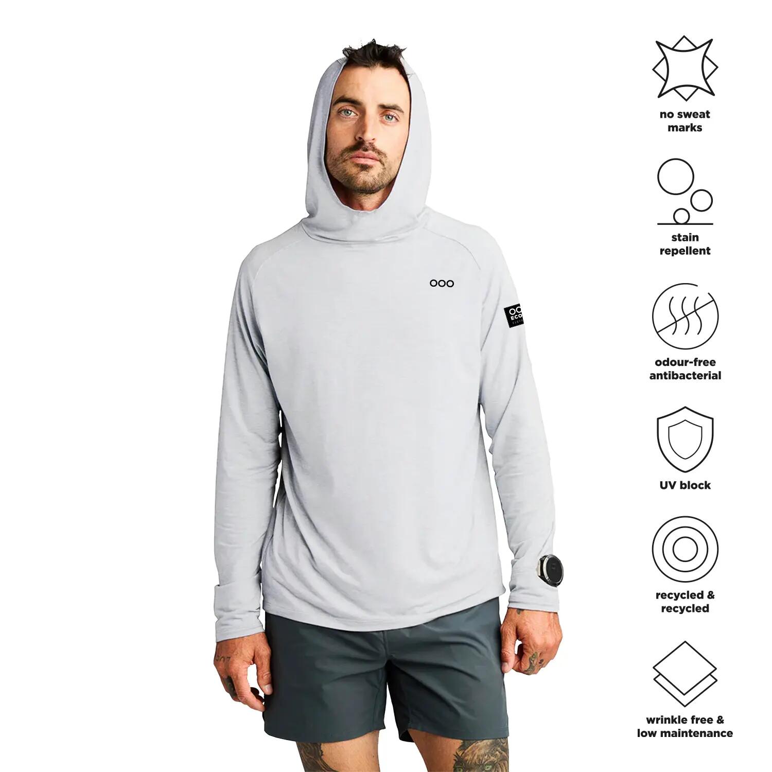 Sudadera ECOON modèle Mont-blanc couleur blanc 5/7