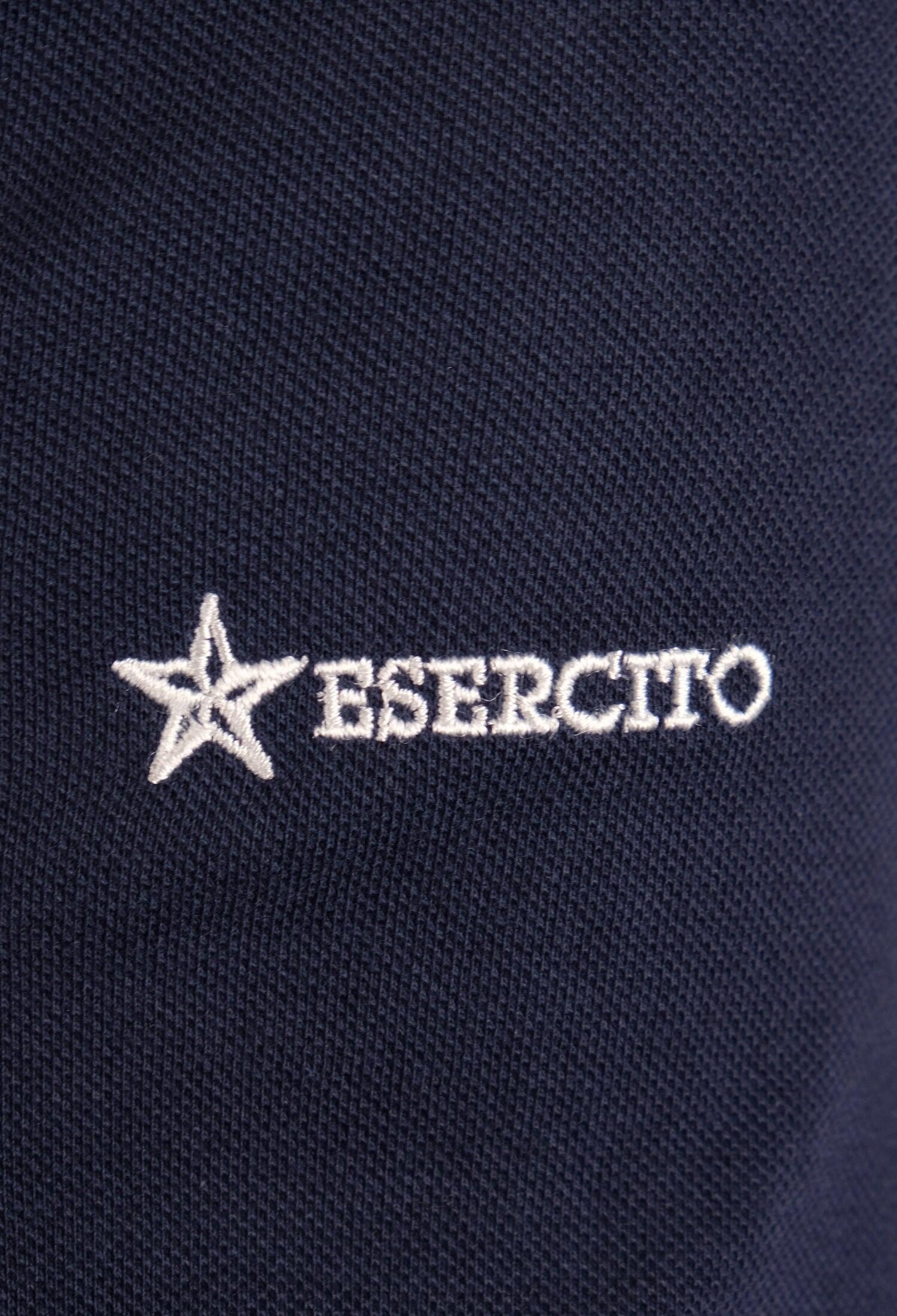 Polo Aviazione Esercito blu a maniche corte in cotone uomo 4/4