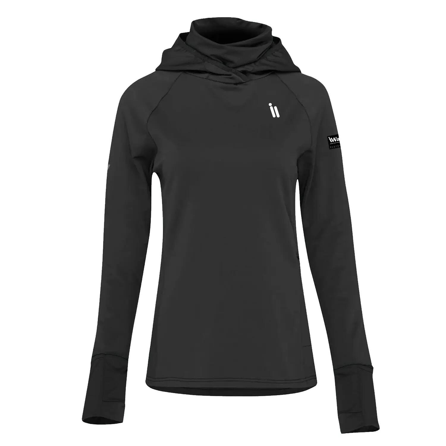 Sudadera iwalk EcoRun Tech Sweatshirt Femme couleur noir 4/5