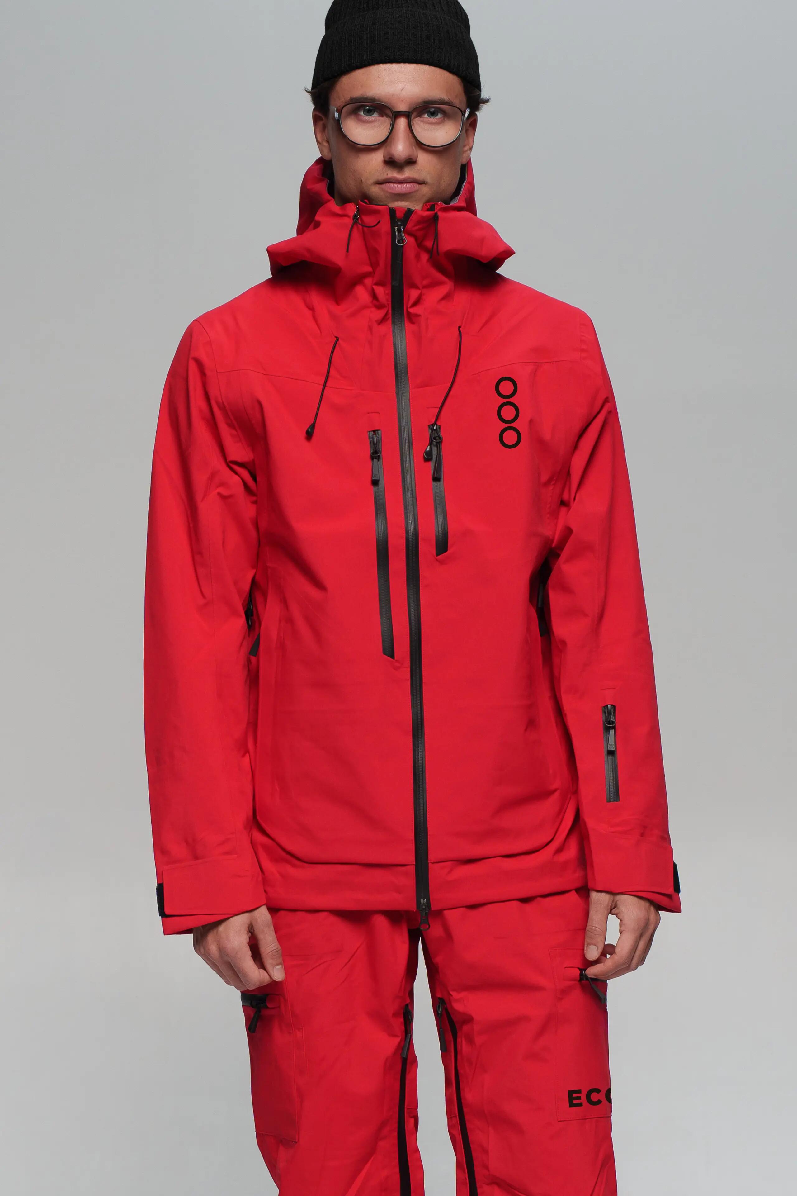 Veste ECOExplorer Jacket Homme marque ECOON - rouge/rouge oscuro 2/7