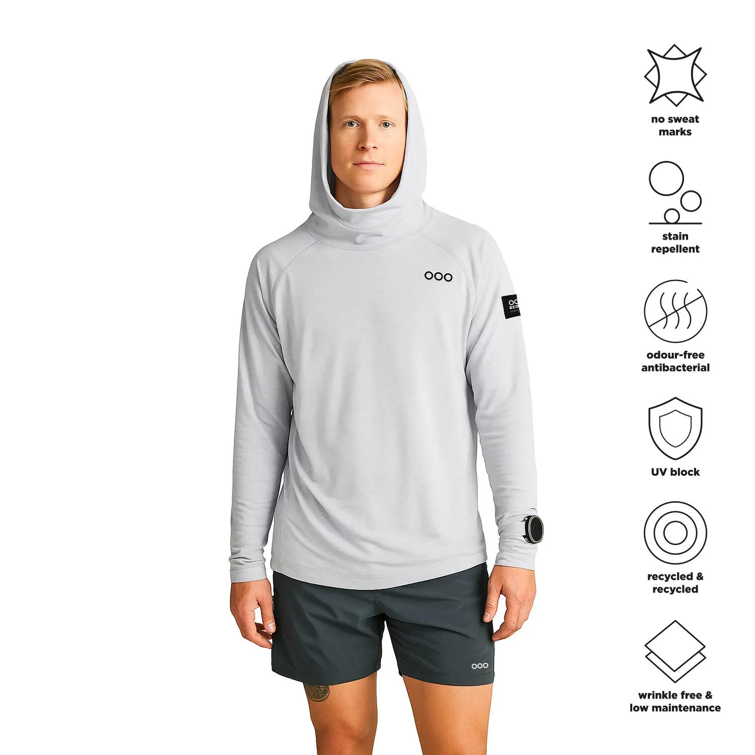 Sudadera ECOON modèle Mont-blanc couleur blanc 4/7