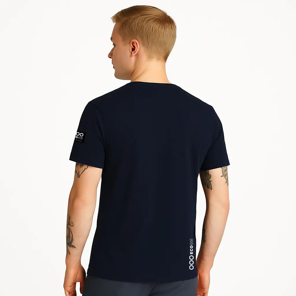 T-shirt ECOON modèle La Campetoise couleur bleu Marino 3/7