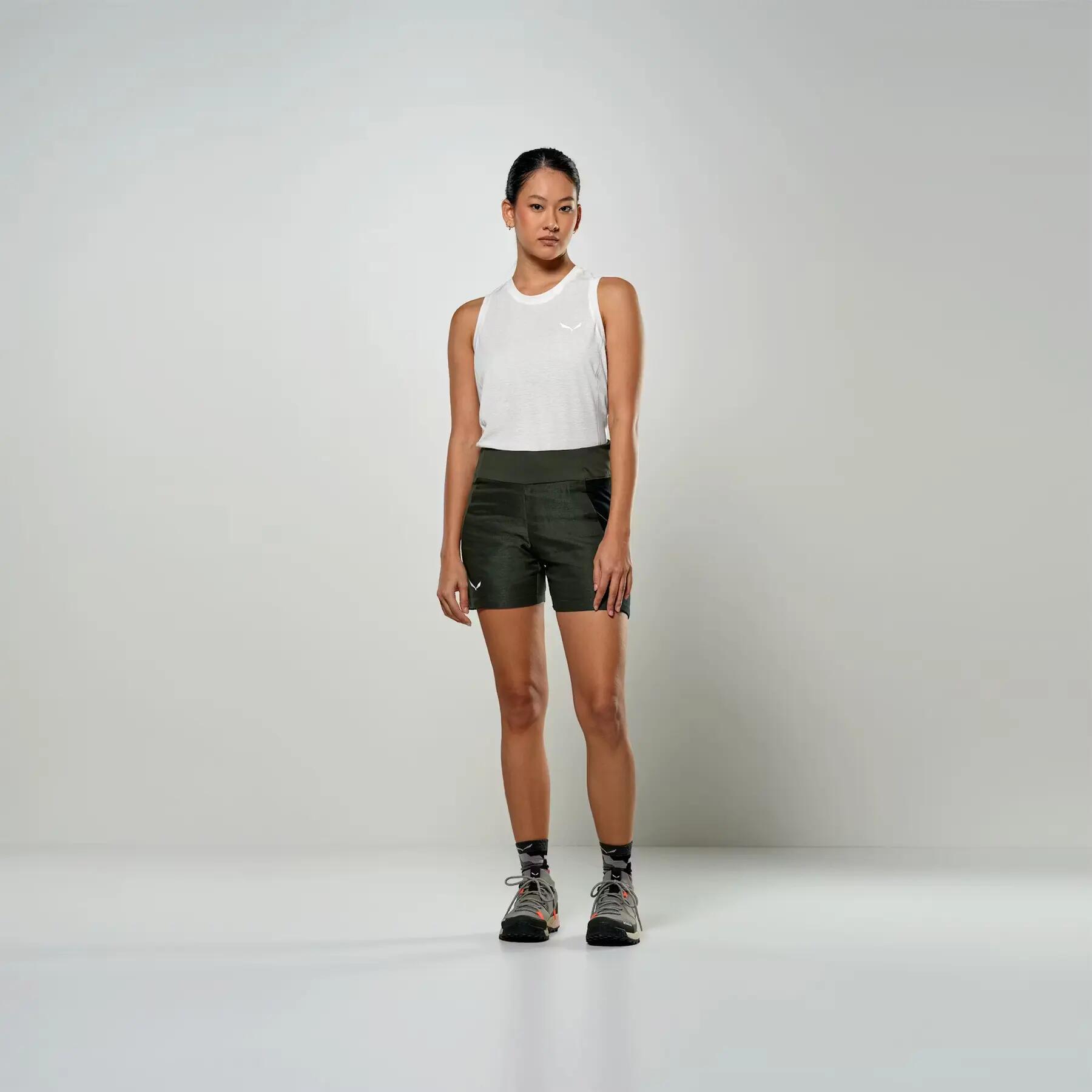 Pantalón corto mujer Salewa Puez Hemp Hybride 4/5
