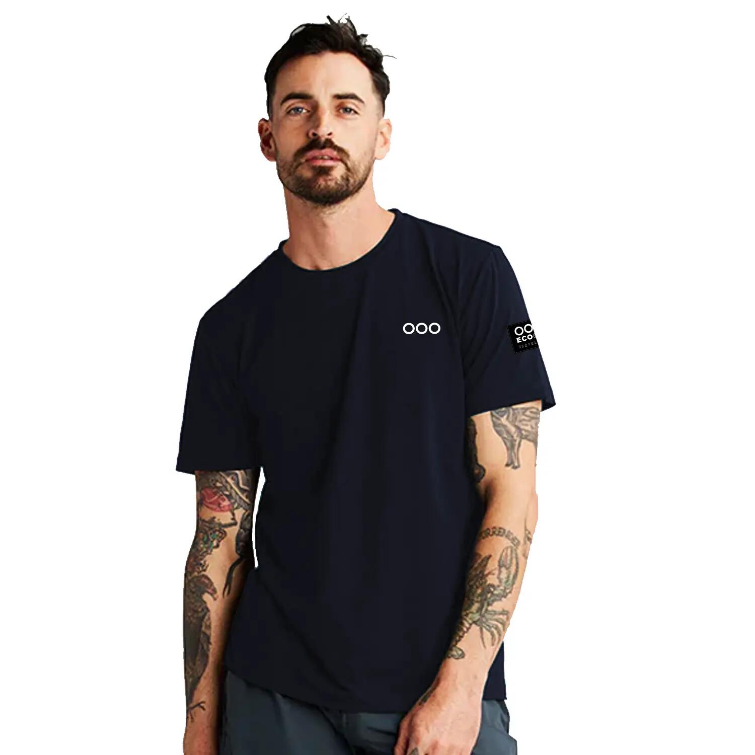 T-shirt ECOON modèle La Campetoise couleur bleu Marino 2/7