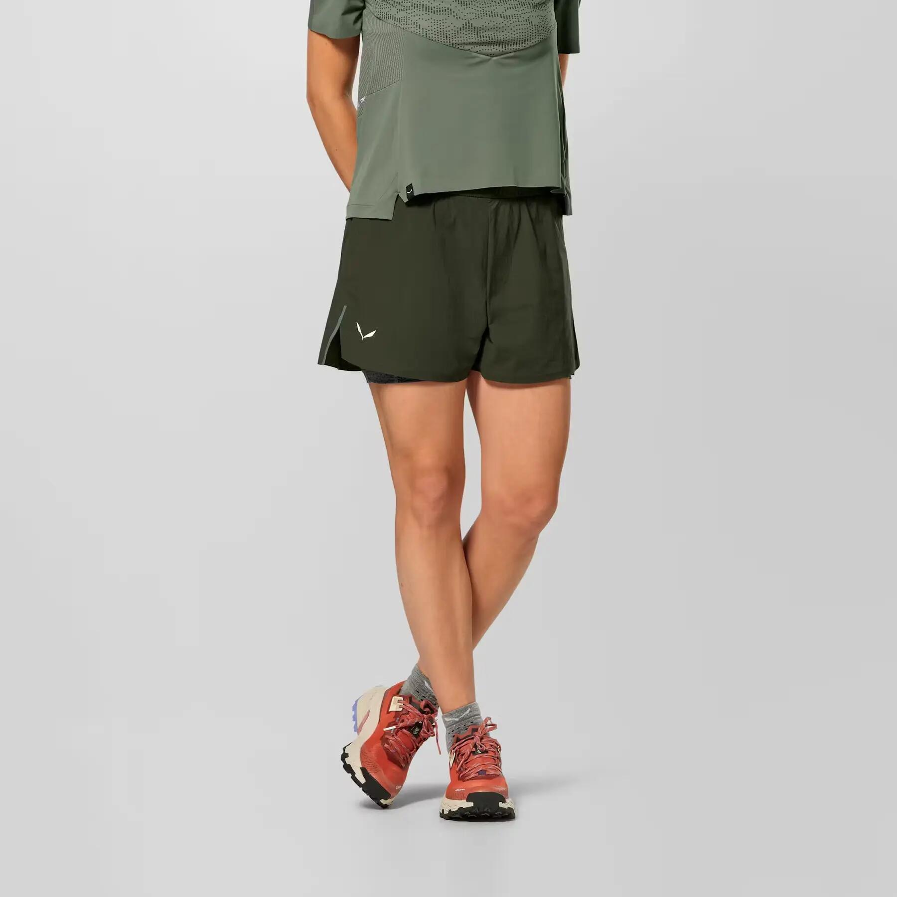 Short de senderismo 2 en 1 mujer Salewa Pedroc 2/5