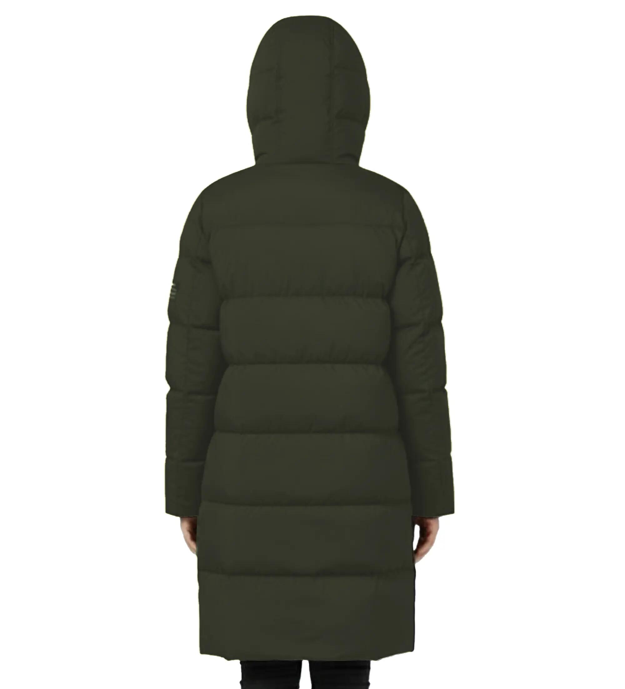 Abrigo Biarritz Long jacket de la marque ECOON couleur Khaki 3/3