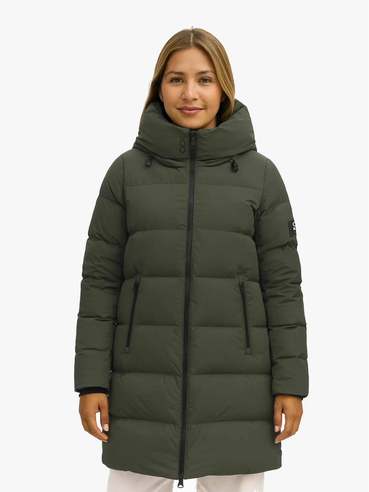 Abrigo Biarritz Long jacket de la marque ECOON couleur Khaki 2/3