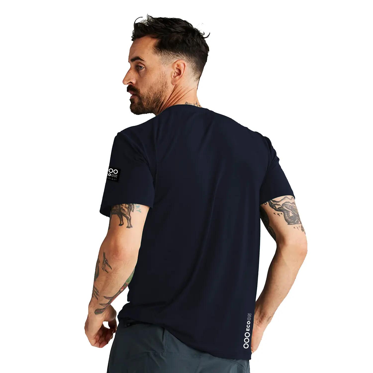 T-shirt ECOON modèle La Campetoise couleur bleu Marino 4/7