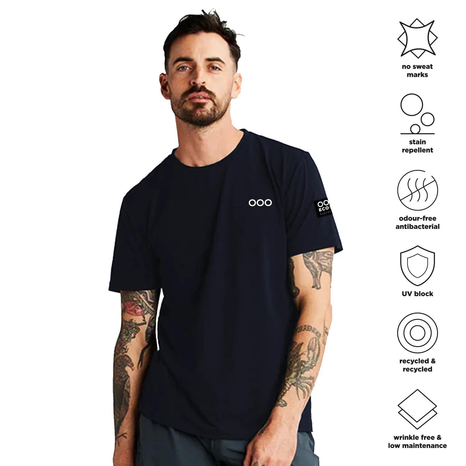 T-shirt ECOON modèle La Campetoise couleur bleu Marino 6/7