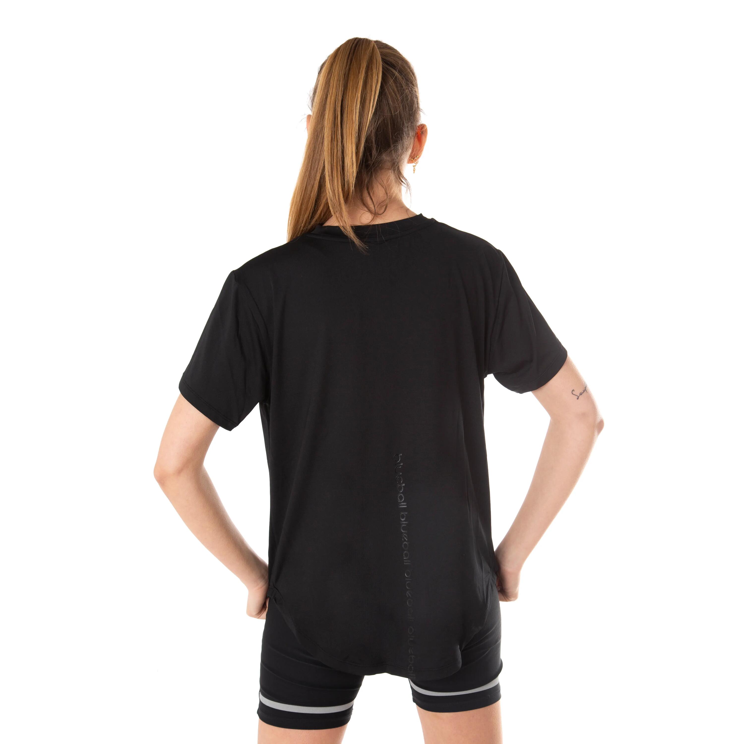 T-SHIRT RUNNING POUR FEMME manches courtes BlueBall EN NOIR 3/3