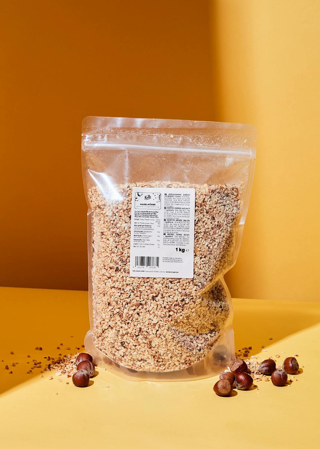 Noisettes torréfiées et concassées 1 kg 2/6