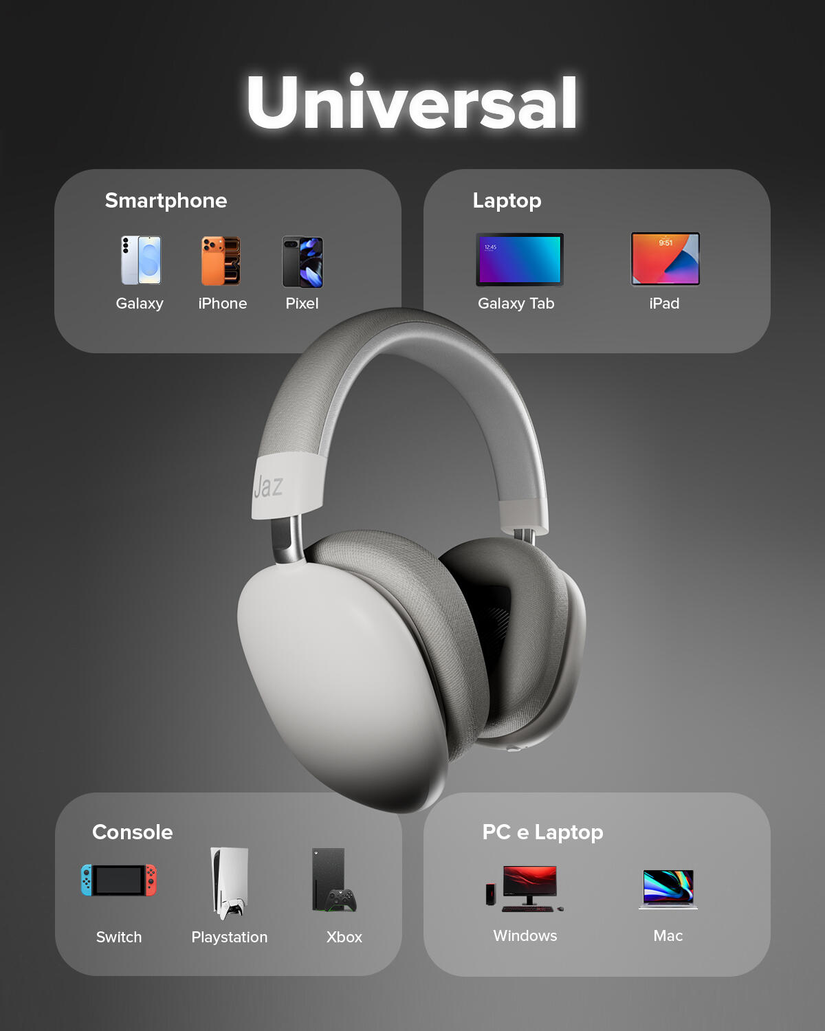 Casque sans fil Pure Wave autonomie 50 h avec micro 6/7