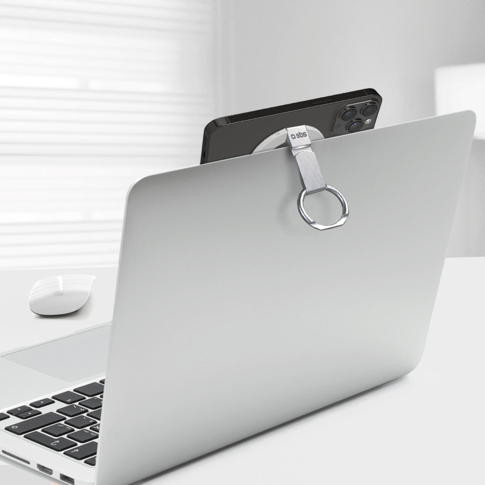 Support avec anneau pour iPhone compatible MagSafe 4/4