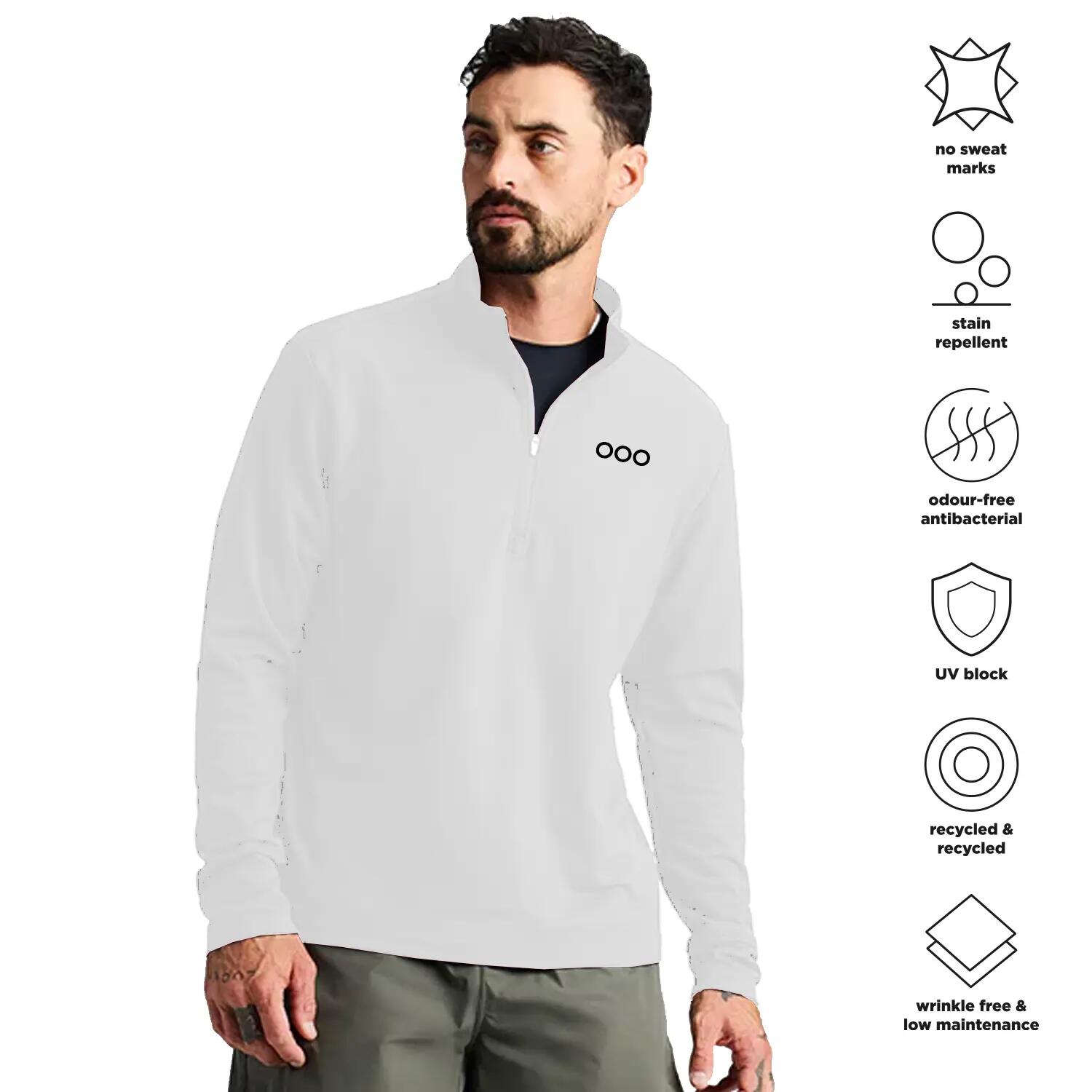 Sudadera ECOON modèle La diagonale des Fous couleur blanc 5/7
