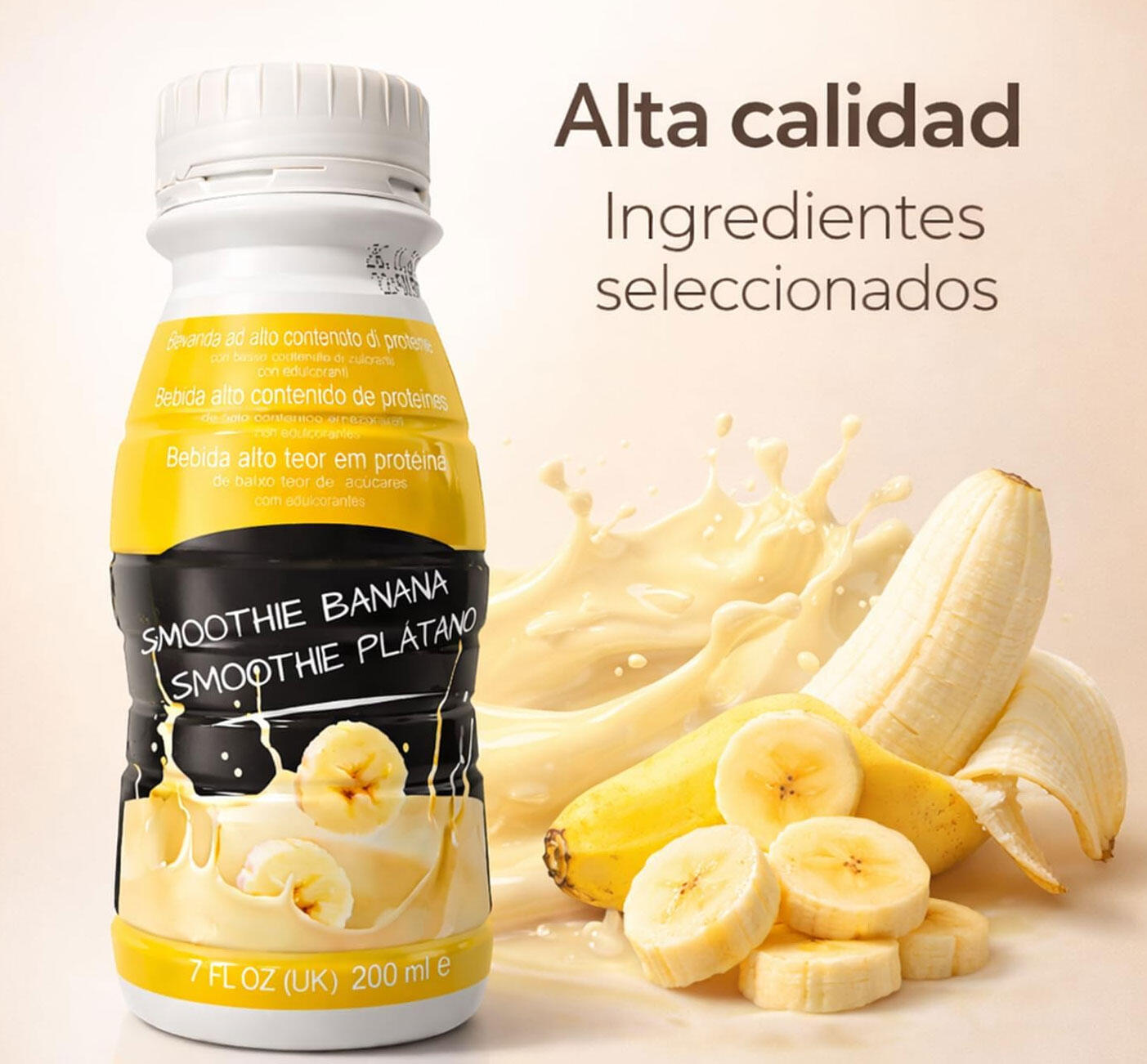 Protein Smoothie Bouteille 200 ml Banane Pack de 8 unités 5/5