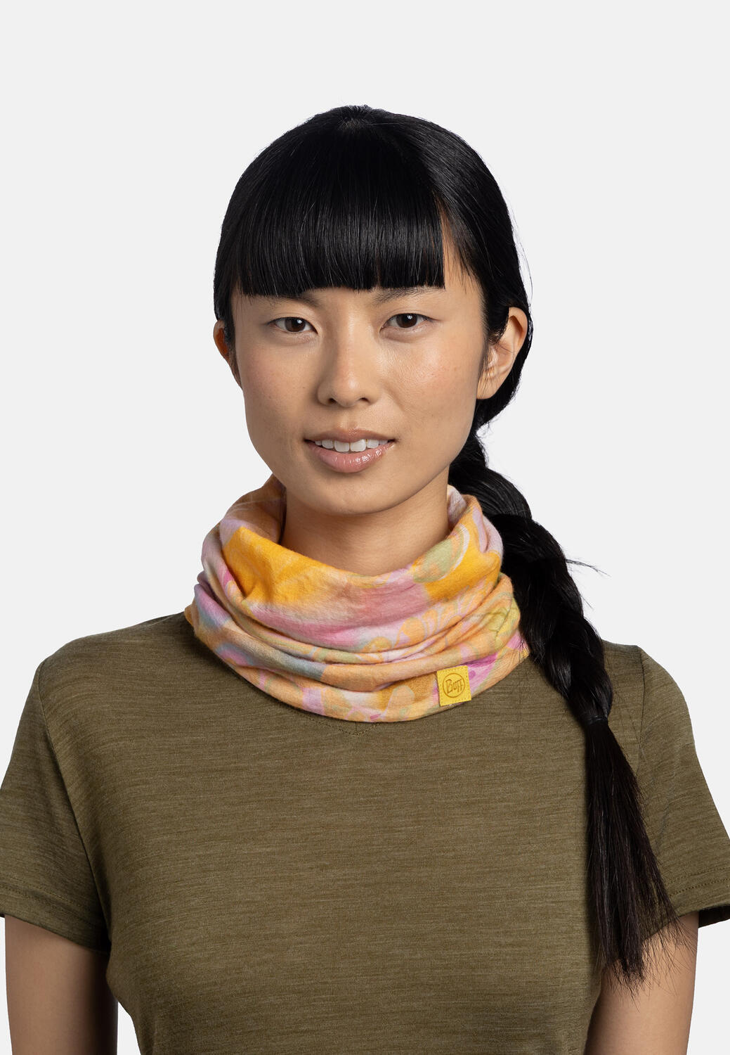 Merino Lightweight Prints Unisex Buff Amarillo 5/7