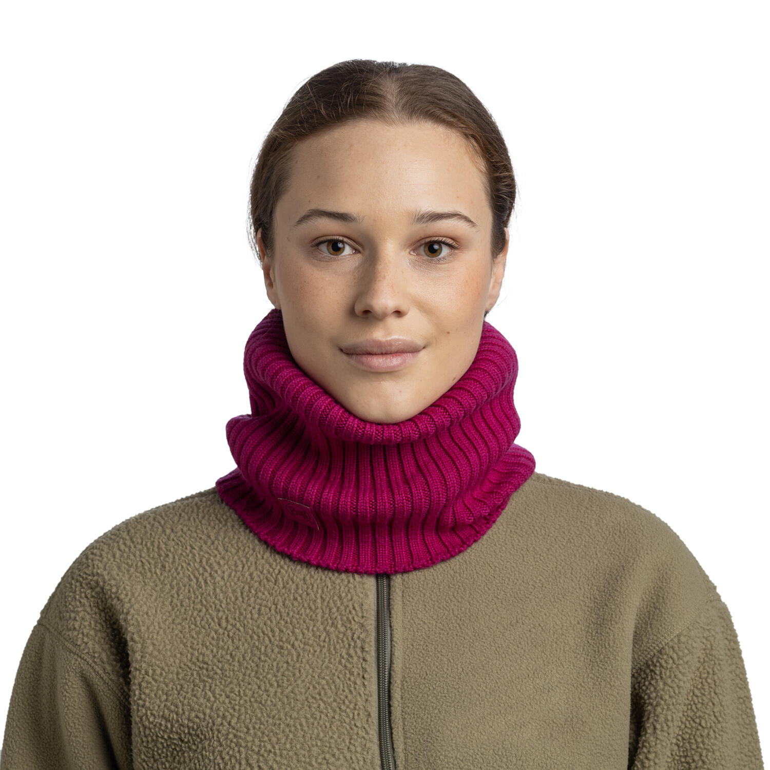 Braga de cuello Knitted Unisex Buff Morado 3/5