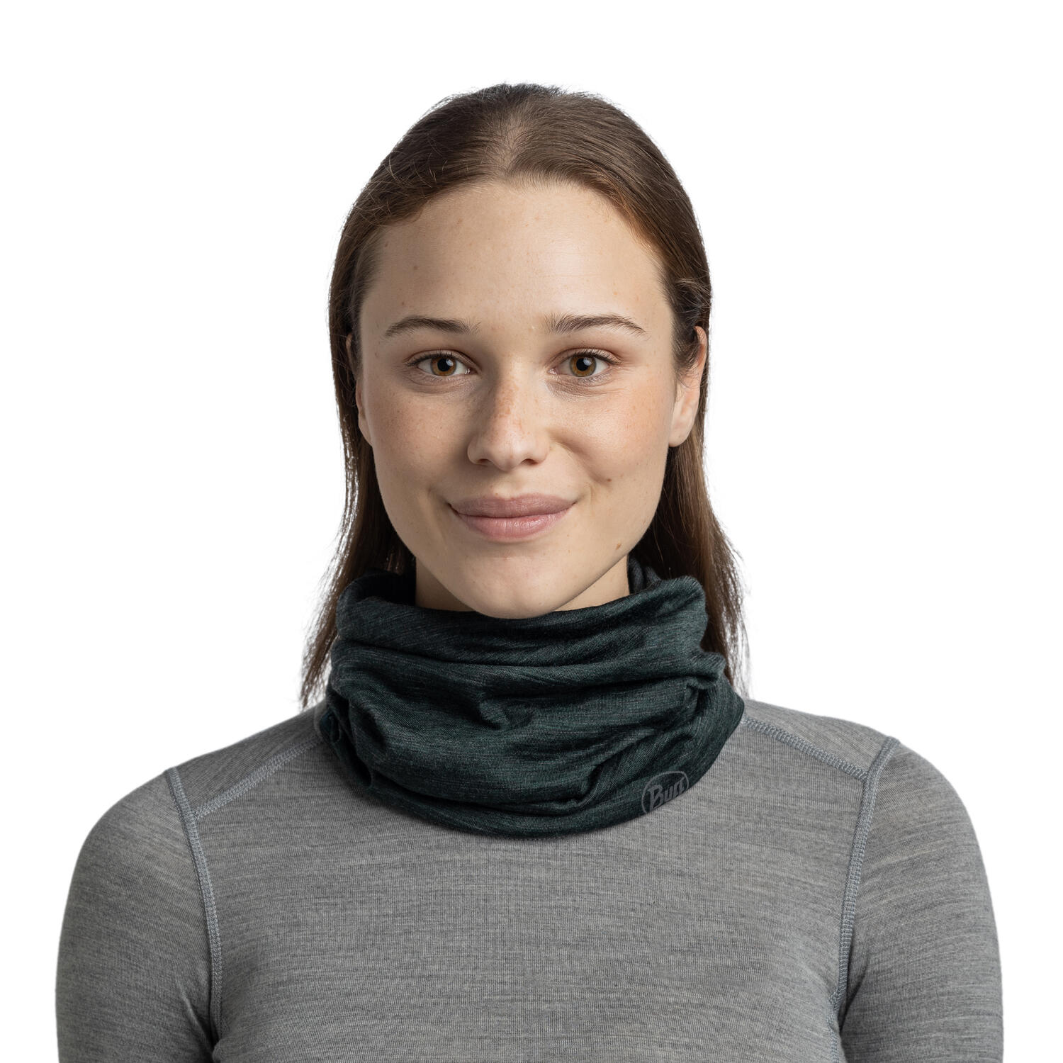 Braga de cuello Merino Lightweight Unisex Buff Verde 5/7